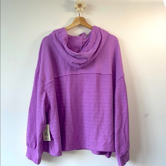Terra & Sky Purple Knit Hooded Cardigan - Picture 7 of 7